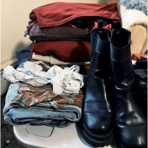 Bundle of Women’s Clothes sizes xs-medium vintage and trendy clothes and shoes
